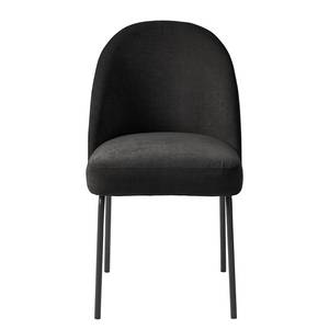 Chaises Torrent - Lot de 2 Chenille / Acier - Noir