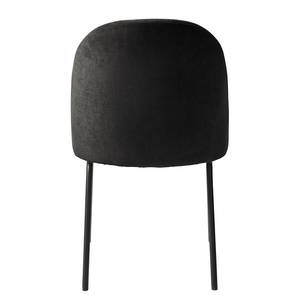 Chaises Torrent - Lot de 2 Chenille / Acier - Noir