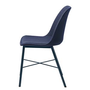 Set di 2 sedie Agudo Tessuto misto / Acciaio - Blu