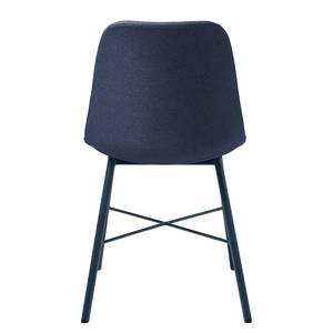 Set di 2 sedie Agudo Tessuto misto / Acciaio - Blu