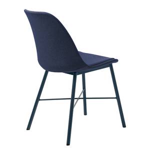 Chaises Agudo - Lot de 2 Tissu mélangé / Acier - Bleu