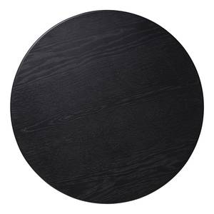 Table basse Sienna MDF / Acier / Placage en bois véritable - Noir