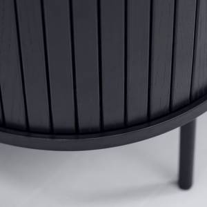 Salontafel Maqueda MDF/fineer van echt hout  /staal - zwart - Zwart - 120 x 45 cm