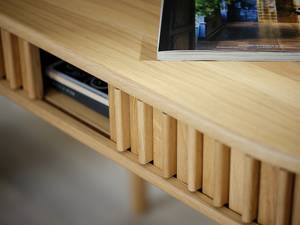 Tv-meubel Pioz MDF/fineer van echt hout - eikenhouten look