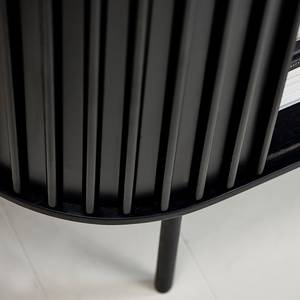 Highboard Sienna MDF/staal/fineer van echt hout - zwart