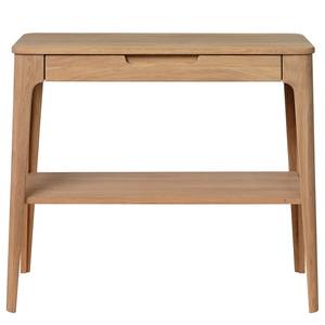 Console Bohoyo MDF / Plaqué bois véritable - Imitation chêne