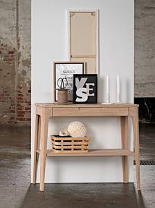 Sidetable Bohoyo MDF/fineer van echt hout - eikenhouten look