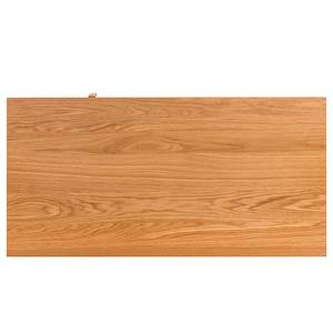 Tavolino da salotto SEONI Impiallacciato in vero legno - Grigio / Quercia