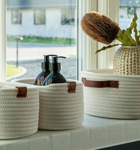 Paniers de rangement Jarana - Lot de 3 Coton - Blanc