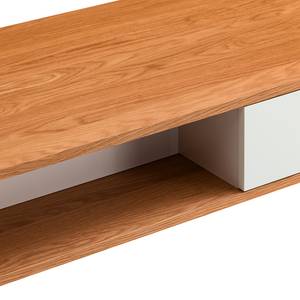 Table basse SEONI Plaqué bois véritable - Blanc / Chêne