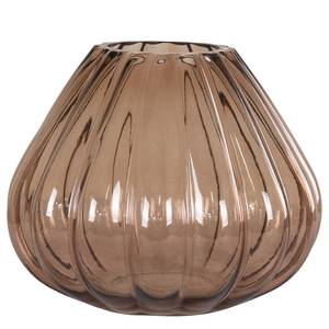 Vaas Selvik gekleurd glas - bruin - Hoogte: 16 cm