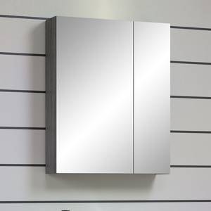 Armoire de toilette Riva Blanc brillant / Argenté - Largeur : 60 cm