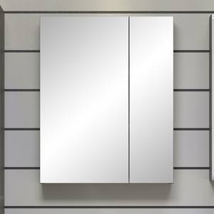 Armoire de toilette Riva Blanc brillant / Argenté - Largeur : 60 cm