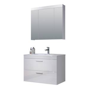 Set di 2 mobili da bagno Devon Bianco