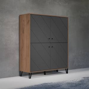 Highboard Touch vintage eikenhouten look/taupe