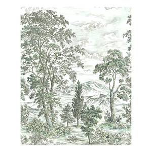 Fotomurale Forest Fairy Tessuto non tessuto - Verde / Bianco - 200 x 250 cm