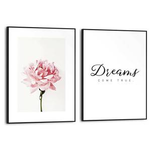 Wandbild Dream Flower 2-teilig Art Print auf MDF - 30 x 40 cm