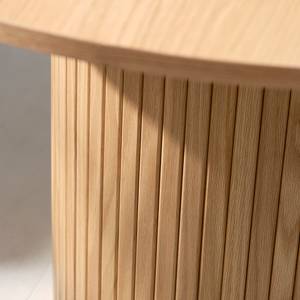 Tavolo da pranzo Maqueda MDF / Impiallacciatura in vero legno - Effetto rovere - 120 x120 cm - Effetto quercia