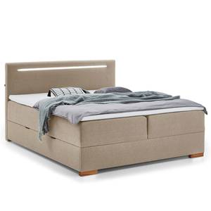 Letto boxspring Cooper Tessuto Fayna:Talpa - 180 x 200cm