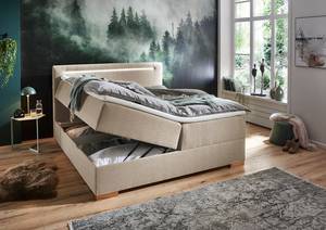 Letto boxspring Cooper Tessuto Fayna:Talpa - 180 x 200cm