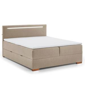 Letto boxspring Cooper Tessuto Fayna:Talpa - 180 x 200cm