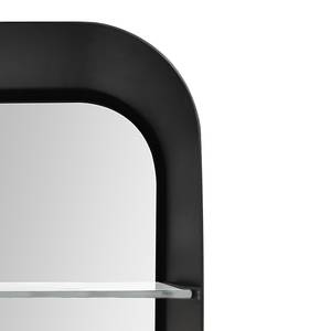 Spiegelschrank Talos Oval - Beleuchtet Aluminium - Schwarz