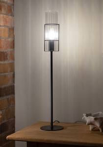 Lampe Tubo Verre / Fer - 1 ampoule - Noir