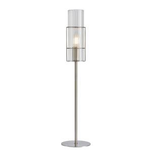 Lampe Tubo Verre / Fer - 1 ampoule - Argenté