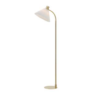 Staande lamp Mira papier/ijzer - 1 lichtbron - Messing