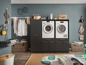 Wasmachinekast-set Laundreezy C Antraciet - 185 x 162 cm