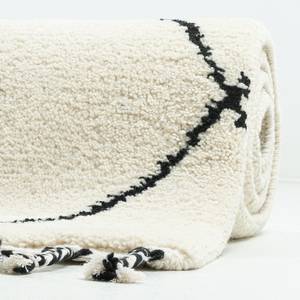 Tapis en laine Marmoucha Laine vierge - 190 x 290 cm - Noir / Blanc - 190 x 290 cm