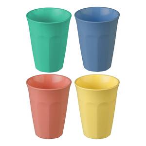 Becher Nora M 4er-Set Kunststoff - Multicolor