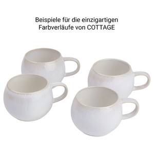 Tasse COTTAGE Steinzeug - Weiß / Beige