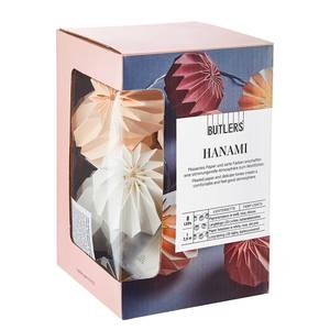 Lichterkette HANAMI Kupfer / Papier - Pink