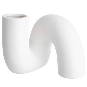 Vase PIPE Steinzeug - Weiß