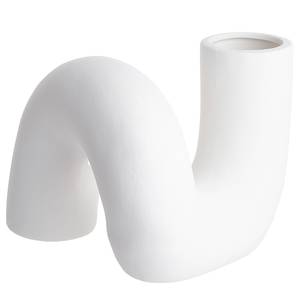 Vase PIPE Steinzeug - Weiß