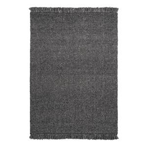 Tapis en laine My Eskil Laine / Viscose - 120 x 170 cm - Anthracite - Anthracite - 120 x 170 cm