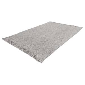 Tapis en laine My Eskil Laine / Viscose - 140 x 200 cm - Gris - Gris - 140 x 200 cm