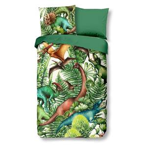 Kinderbeddengoed Prehistory katoen - 140 x 240 cm - groen - 140 x 240 cm