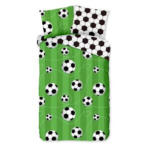 Kinderbeddengoed Soccer katoen - 140 x 240 cm - groen - 140 x 240 cm