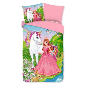 Kinderbeddengoed Fairytale katoen - 140 x 240 cm - roze - 140 x 240 cm