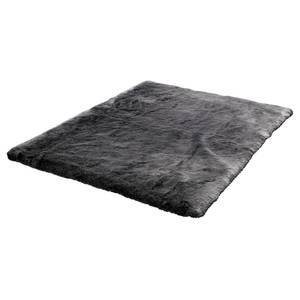 Tapis en peau My Samba 495 Polyacrylique / Polyester - 80 x 150 cm - Anthracite - Anthracite - 80 x 150 cm