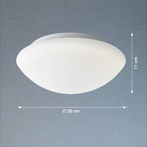 Deckenleuchte Clara Opalglas - Weiß - 1-flammig - 25 x 25 cm