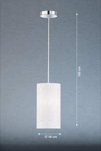 Hanglamp Thor 1 lichtbron ijzer - Wit