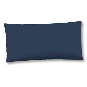 Kissenbezug Uni Satin Baumwolle/Satin - 40 x 80 cm - Dunkelblau