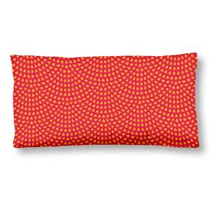 Federa per cuscino Yuki Raso / cotone - 40 x 80 cm - Rosso