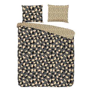 Parure de lit en coton renforcé Spotted Coton - Gris - 240 x 200/220 cm + 2 coussins 70 x 40 cm