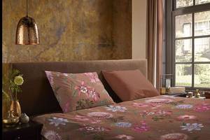 Parure de lit en coton renforcé Mimi Satin de coton - Terre cuite - 135 x 200 cm + oreiller 80 x 80 cm