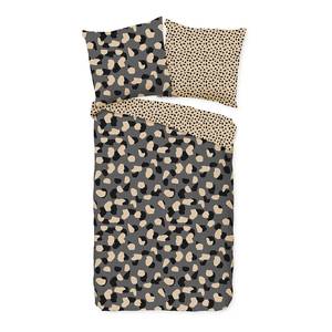 Parure de lit en coton renforcé Spotted Coton - Gris - 155 x 220 cm + oreiller 80 x 80 cm