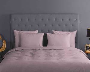 Parure de lit en coton renforcé Uni Coton - Rose foncé - 240 x 200/220 cm + 2 coussins 70 x 40 cm